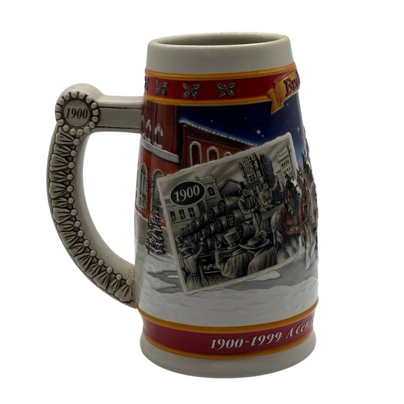 Budweiser Other - 1999 Budweiser A Century of Tradition CS389 Holiday Clydesdale Beer Stein